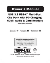 Tripp-Lite U442-DOCK15-S Manuel De L'utilisateur