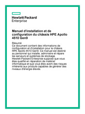 Hewlett Packard HPE Apollo 4510 Gen9 Manuel D'installation