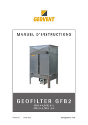 Geovent GEOFILTER GFB2 Serie Manuel D'instructions