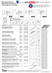 Hawa EKU PORTA 100 Instructions De Montage