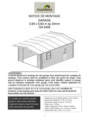 Madeira GA0408 Notice De Montage