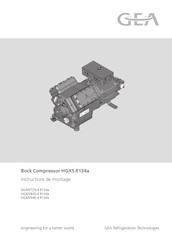 GEA HGX5/830-4 R134a Instructions De Montage