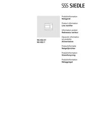 SSS Siedle NG 602-1 Information Produit