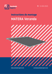 Sunshade Experts MATERA Veranda Instructions De Montage
