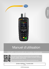 PCE Instruments PCE-MPC 15 Manuel D'utilisation