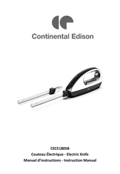 CONTINENTAL EDISON CECE180SB Manuel D'instructions