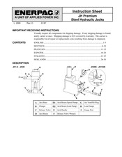 Enerpac JH Premium Manuel D'instructions