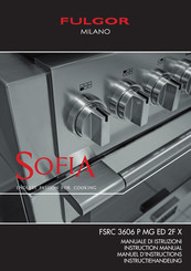 Fulgor Milano SOFIA FSRC 3606 P MG ED 2F X Manuel D'instructions