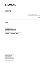Siemens SIMATIC LS120 Instructions De Montage