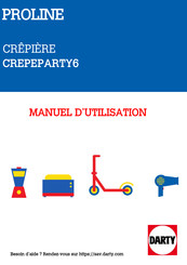 Proline CREPEPARTY6 Manuel D'utilisation