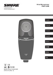 Shure PG27-USB Mode D'emploi