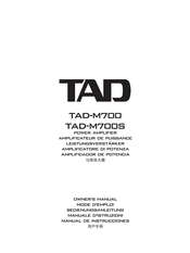 TAD M700S Mode D'emploi