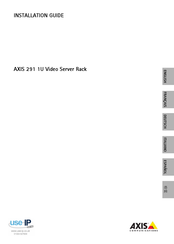 Axis 291 1U Guide D'installation