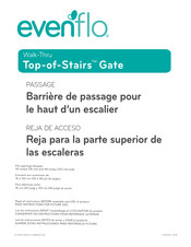 Evenflo Top-of-Stairs Gate Mode D'emploi