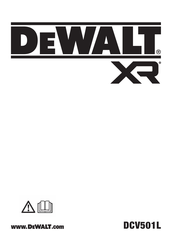 DeWalt DCV501L Traduction De La Notice D'instructions Originale