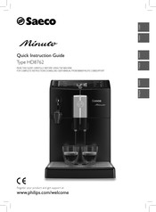 Philips Saeco Minuto HD8762 Guide D'instructions Rapide