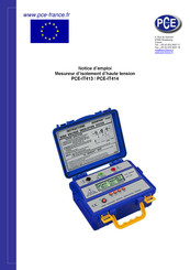 PCE Instruments PCE-IT414 Notice D'emploi