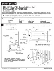 American Standard 0182 Instructions D'installation