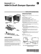 Honeywell Home M847A Instructions D'installation