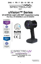 Spectro-UV Spectroline uVision Série Mode D'emploi