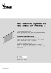 hawa Frontslide 60 A Symmetric 2+2 Instructions De Conception Et De Montage
