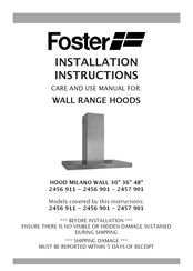 Foster 2456 901 Instructions D'installation