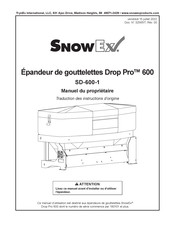 Trynex International SnowEx Drop Pro 600 Manuel Du Propriétaire