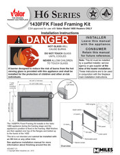 Valor 1430FFK Instructions D'installation