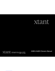 Xtant A3001 Mode D'emploi