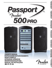 Fender Passport 500 PRO Mode D'emploi