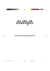 Avaya Gemini Analog 9330-AV Mode D'emploi
