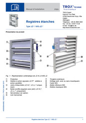 Trox Technik JZ Serie Manuel D'installation
