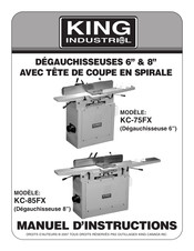 King Industrial KC-75FX Manuel D'instructions