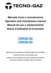 Tecno-gaz ORION 80 Notice D'utilisation Et D'entretien