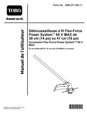 Toro Flex-Force Power System 60 V MAX Manuel De L'utilisateur