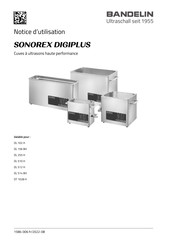 Bandelin SONOREX DIGIPLUS DL 255 H Notice D'utilisation
