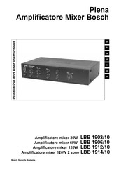 Bosch LBB 1906/10 Instructions D'installation Et D'utilisation