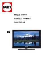 Grundig 32GLX3001T Mode D'emploi