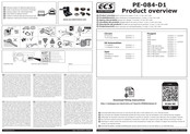 Ecs Electronics PE-084-D1 Instructions De Montage