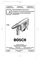 Bosch 11388 Consignes De Fonctionnement/Sécurité