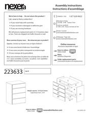 NEXERa 223633 Instructions D'assemblage