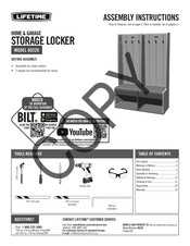 Lifetime Home and Garage Storage Locker Instructions D'assemblage