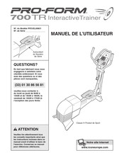 Pro-Form PFEVEL69831 Manuel De L'utilisateur