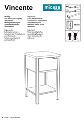 Micasa Vincente Mode D'emploi