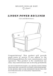 Million Dollar Baby Classic LINDEN POWER RECLINER Mode D'emploi