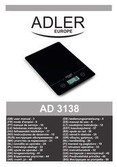 Adler Europe AD 3138 Mode D'emploi