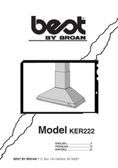 Broan best KER222 Mode D'emploi