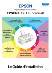 Epson STYLUS COLOR 480 Guide D'installation