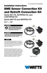 Watts 994RPDA-FS Serie Instructions D'installation