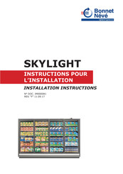 Bonnet Neve SkyLight Serie Instructions Pour L'installation